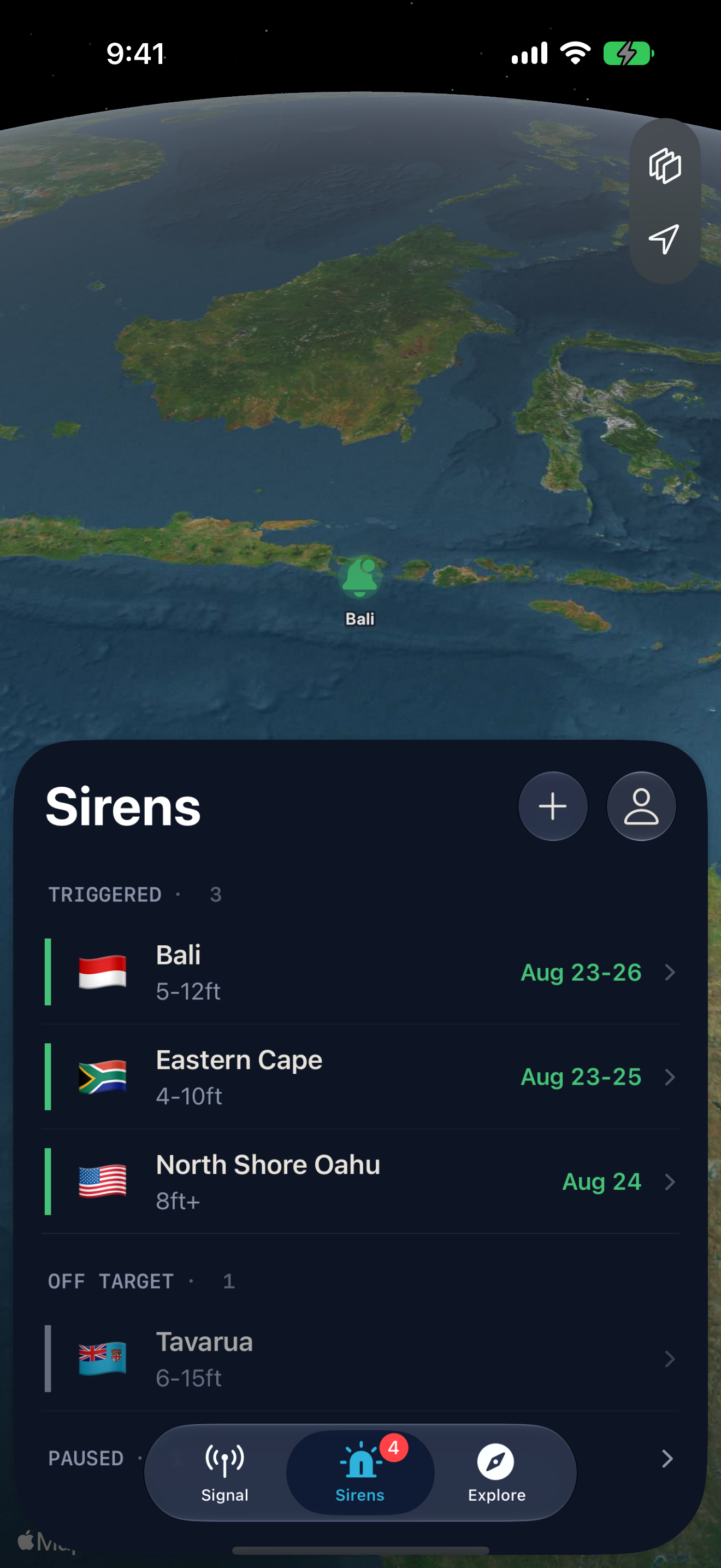 SwellPirate app screenshot